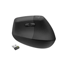Myszka pionowa Logitech Lift Business bezprzewodowa szara