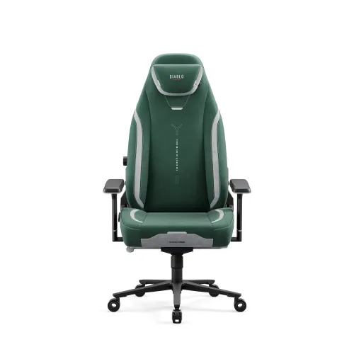 Fotel Diablo Chairs X.Eye Prime, Normal Size, Forest Green Gamingowy do 140kg Ciemny Zielony
