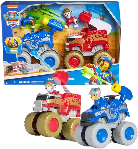 Zestaw pojazdów SPIN MASTER Psi Patrol Rescue Wheels Chase & Marshall 6069696