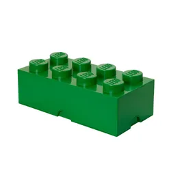 Lego 40041734 Pojemnik na klocki 4x2 ciemnozielony