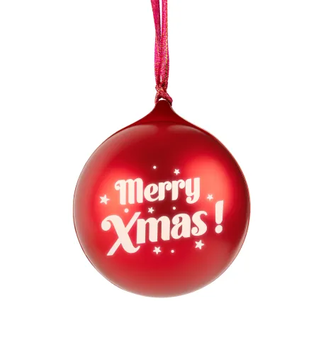 Głośnik Bluetooth BigBen XMASBALLRED Świecąca bombka świąteczna Czerwona