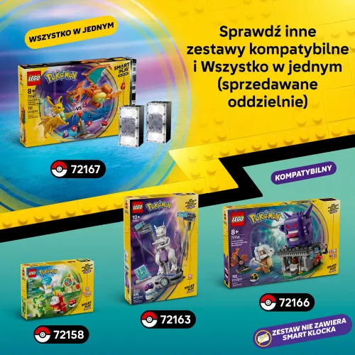 LEGO 72166 Pokémon SMART Play Cubone i Gengar — upiorne starcie