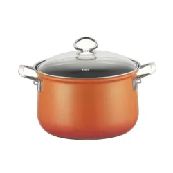 RIESS Nouvelle Corall 6,5 l - garnek emaliowany z pokrywką