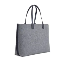 Сумка Tommy Hilfiger Iconic Tommy Tote Wool logo Aw0aw15576 Grey Line PSE