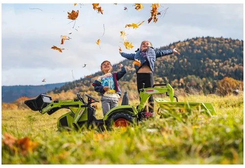 Traktor Na Pedały Dla Dzieci 3-6 Lat Do 50Kg Falk Claas Przyczepa Łyżka Spychacz