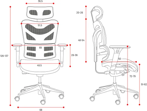 Fotel DIABLO CHAIRS V-Commander Czarno-niebieski