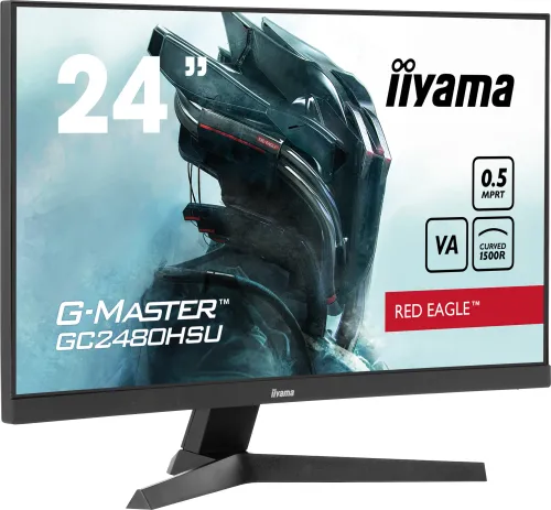 Monitor iiyama G-Master GC2480HSU-B1 24" Full HD VA 180Hz 0,5ms MPRT Zakrzywiony Gamingowy