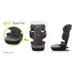 Araba koltuğu 4baby Euro-fix 15-36 kg graphite