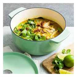 KITCHENAID Pistachio 5,2 l - garnek żeliwny z pokrywką