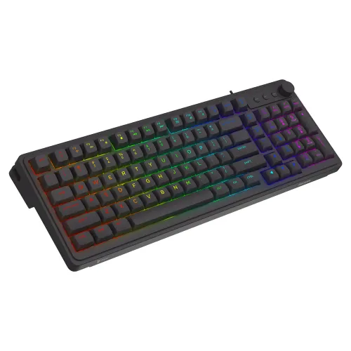 Klawiatura membranowa Savio GALAXIS RGB Czarny