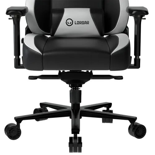 Fotel Lorgar Base 311 Gamingowy do 150kg Skóra ECO Czarno-biały
