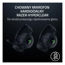 Słuchawki przewodowe z mikrofonem Razer Kraken V4 X Nauszne Czarny