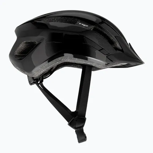 Kask rowerowy MET Downtown black glossy
