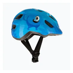Kask rowerowy dziecięcy MET Hooray blue monster glossy