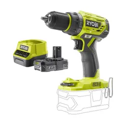 Wiertarko-wkrętarka RYOBI R18DD7-0 + Akumulator RYOBI ONE+ RC18120-120 2Ah 18V + ładowarka