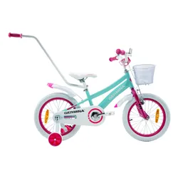 Rower dziecięcy GERMINA BMX 16 cali dla dziewczynki Błękitny