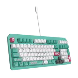 Klawiatura gamingowa ASUS RA09 TUF GAMING K3 GEN II MIKU/RD/US/PBT przewodowa optyczno-mechaniczne podświetlana zielona
