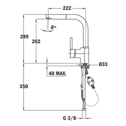 Bateria TEKA ARK 938 239381200 Chrom