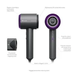 Suszarka do włosów TrueLife HairDryer D3 Jonizacja Zimny nawiew 1800W 2 prędkości 4 temperatury