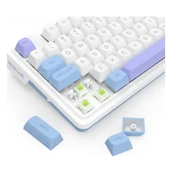 Klawiatura REDRAGON Ucal Max K673WBP RGB Hot Swap Manbo Switch Biało-fioletowo-niebieski