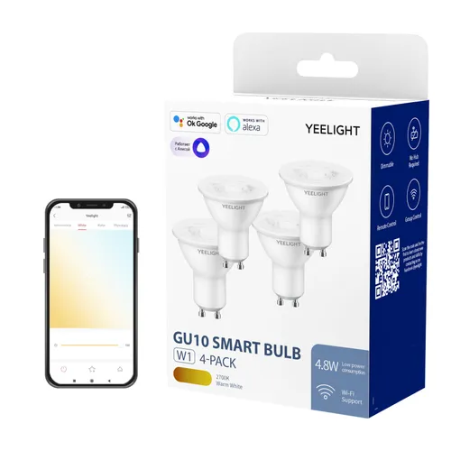 Inteligentna żarówka LED YEELIGHT YLDP004 4.8W GU10 Wi-Fi (4 szt.)