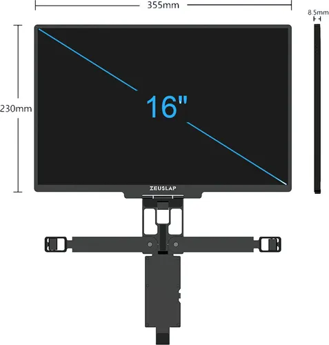 Monitor ZEUSLAP Z16H 16" 2560x1600px IPS 3 ms