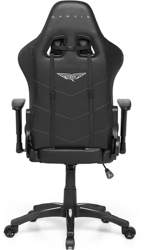 Fotel GAMVIS Expert Czarny (białe elementy)