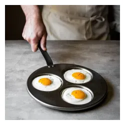 DE BUYER Mineral B Element 26 cm - patelnia do jajek sadzonych stalowa