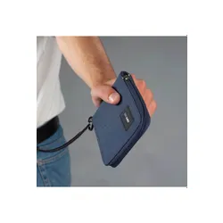 Кошелек Pacsafe RFIDsafe Zip Around Wallet, антивор, coastal blue