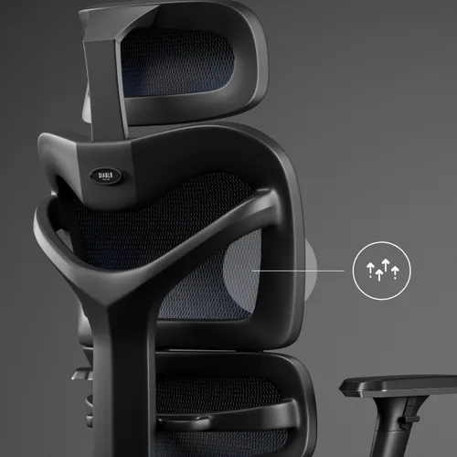 Fotel DIABLO CHAIRS V-Commander Czarno-niebieski