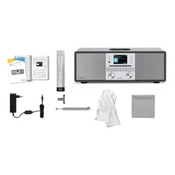 Radioodbiornik TechniSat DigitRadio 650 Radio FM DAB+ Internetowe Bluetooth Czarno-srebrny