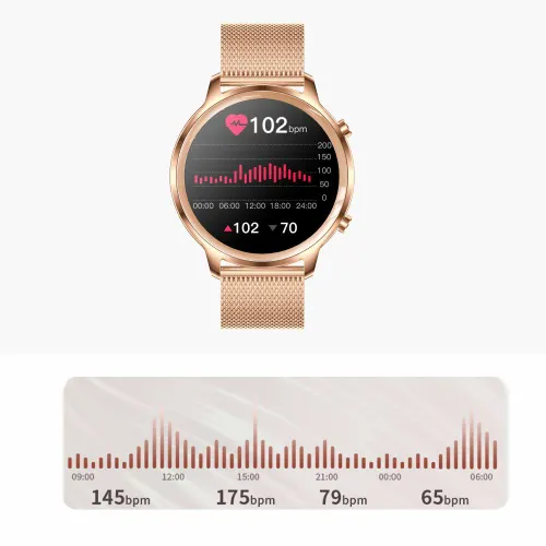 Smartwatch Manta Kelly 44,8 мм злотый