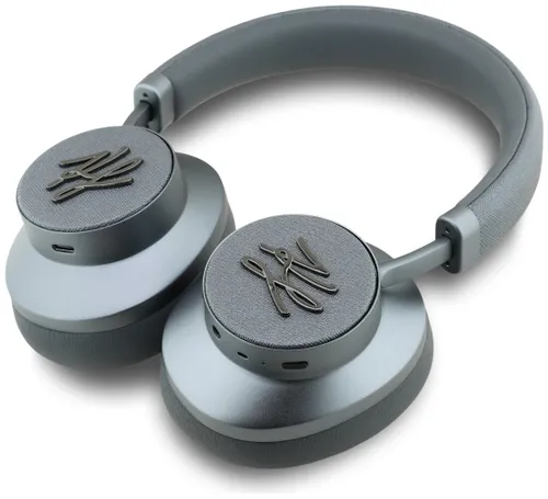 Słuchawki nauszne KARL LAGERFELD Grained Initials Bluetooth ANC Szary