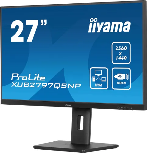 Monitor IIYAMA ProLite XUB2797QSNP-B1 27" 2560x1440px IPS 100Hz 1 ms [MPRT] + Norton Small Business