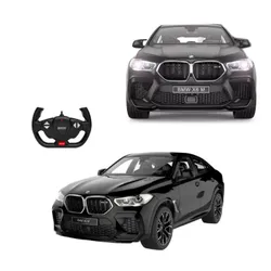 Zdalnie sterowany samochód COIL auto RC pilot BMW X6 M LED 1:14 pojazd czarny