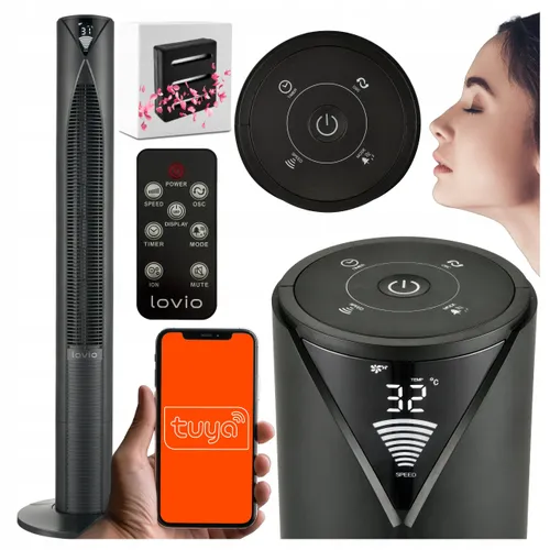 Wentylator LOVIO AirWave PRO LVTF202Y24C-BK Czarny