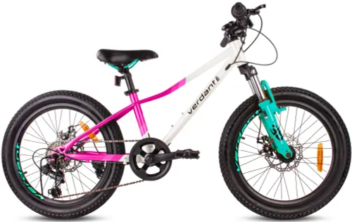 Rower dziecięcy SUN BABY Verdant Calix 20 dla dziewczynki Biało-różowo-miętowy