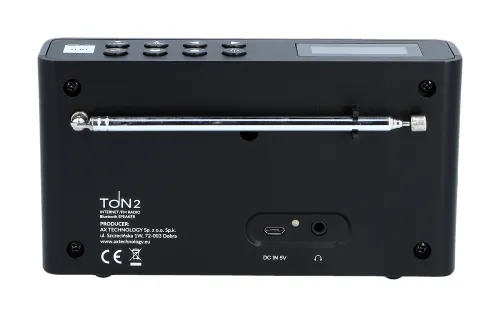 Radioodbiornik Opticum TON2 Radio FM Internetowe Wi-Fi Bluetooth Czarny