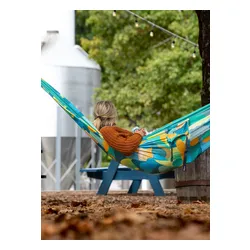 Hamak turystyczny ENO DoubleNest Print Hammock - boulder/melon