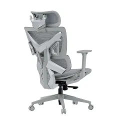Fotel Anda Seat X-Air Mega XL Mesh Gamingowy do 120kg Tkanina Szary