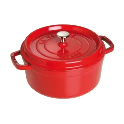 STAUB La Cocotte 3,8 l czerwony - garnek żeliwny z pokrywką