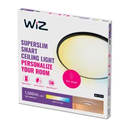 Lampa sufitowa WiZ Superslim 16W Czarny