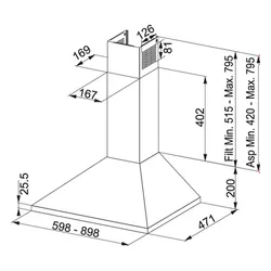 Okap Franke Joy FJO 624 Srebrny