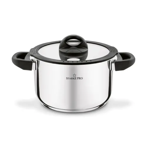Garnek nierdzewny z pokrywką Starke Pro Sante 2,7 l