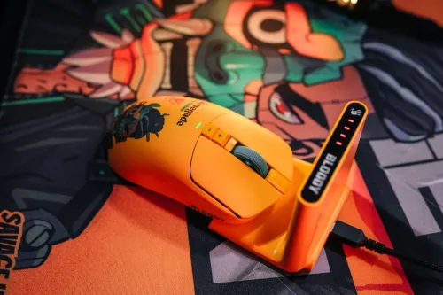 Myszka gamingowa A4tech Bloody R72 Ultra Duo Renegade Sunset Żółty