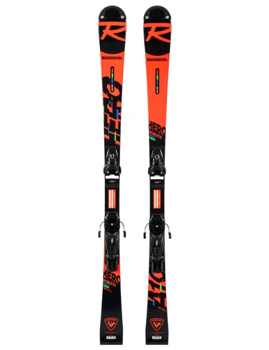 Narty gigantowe sportowe dziecięce ROSSIGNOL HERO ATHLETE MULTIEVENT + wiązanie LOOK NX7 z GRIP WALK - Długość (cm) - 127