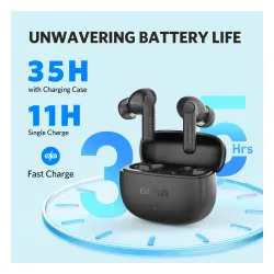 Słuchawki bezprzewodowe Earfun Air Life Dokanałowe Bluetooth 5.4 Czarny