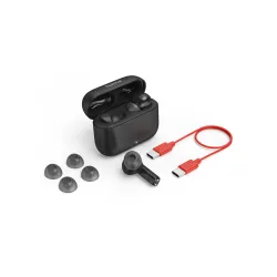 Słuchawki bezprzewodowe Hama Passion Clear II ANC Dokanałowe Bluetooth 5.3 Czarny