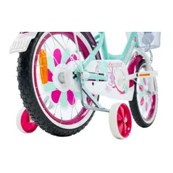Rower dziecięcy GERMINA BMX 16 cali dla dziewczynki Miętowy