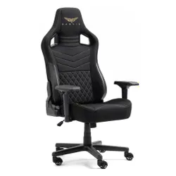 Fotel GAMVIS Elite 2.0 XL Basic Czarny (złote elementy)